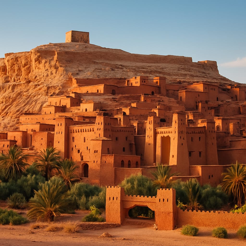 Village en pisé d'Ait Ben Haddou classé à l'UNESCO
